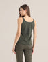Reversible sleeveless tank top with round neck